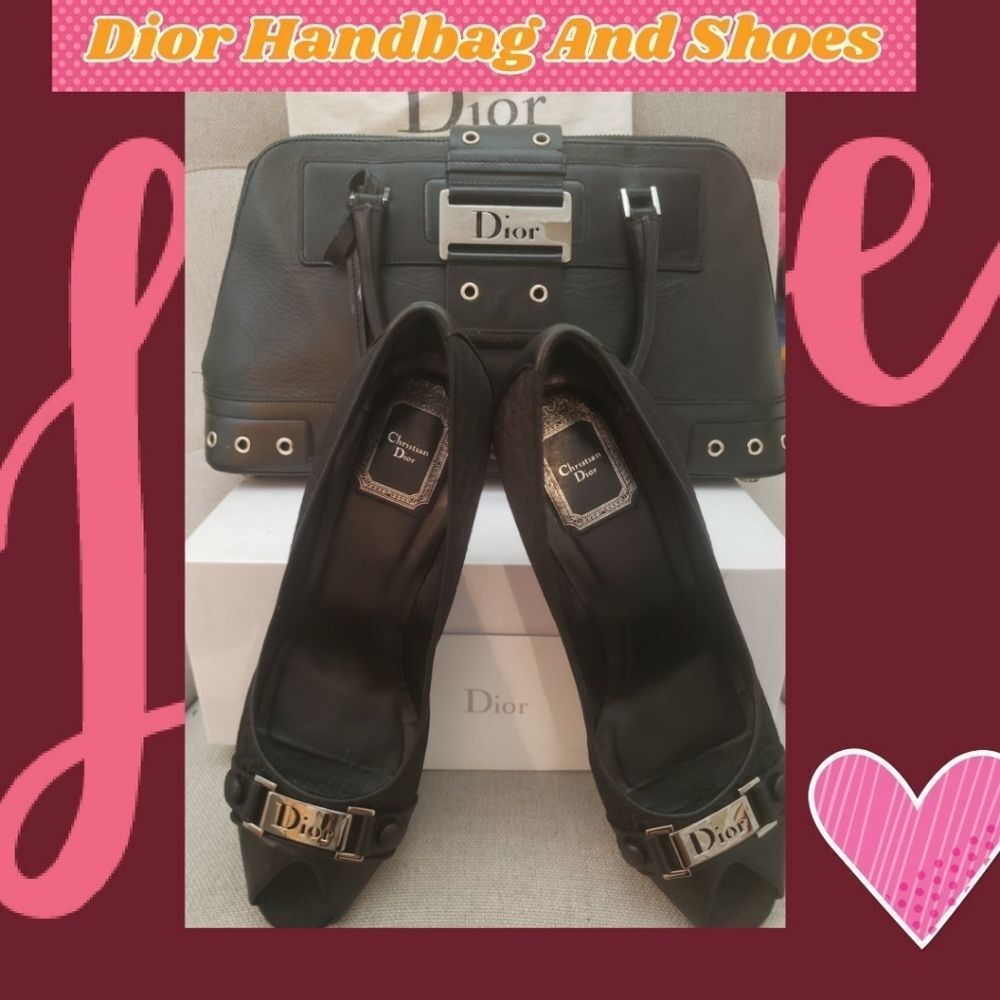Dior Leather Handbag and Shoes